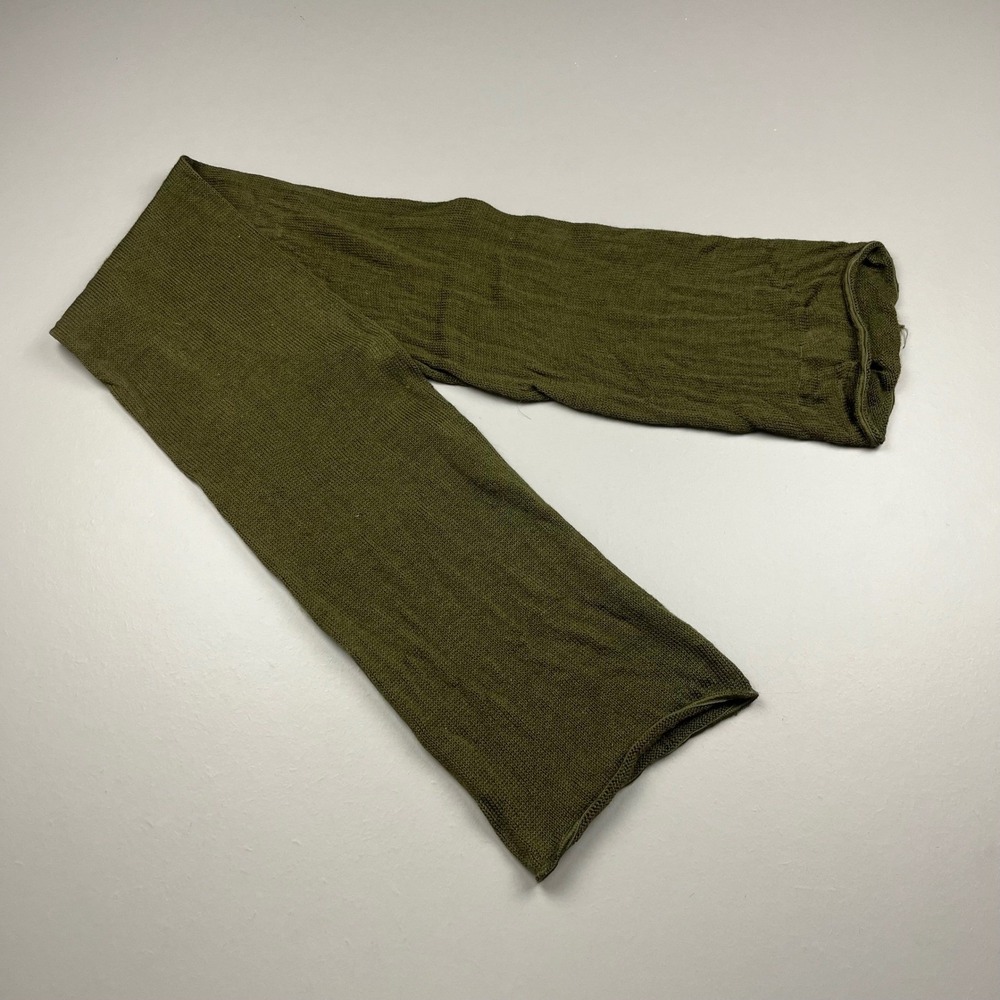 Military Scarf Neckwear Mens OS Olive Green Wool Knit Tube DLA100-89-D-EE59 VTG